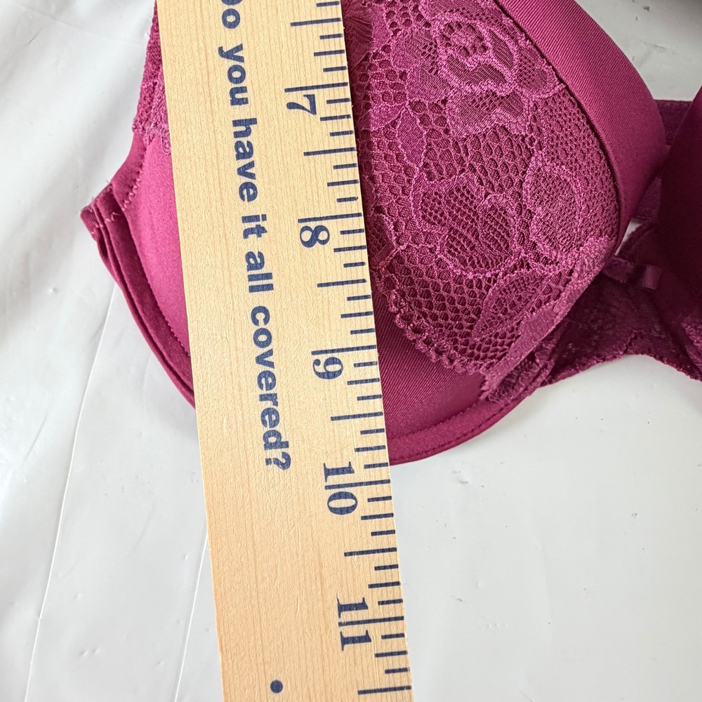 Maidenform SE5757 2 Pack Push-Up Underwire Bras Black Purple 36C NWT - Picture 3 of 6